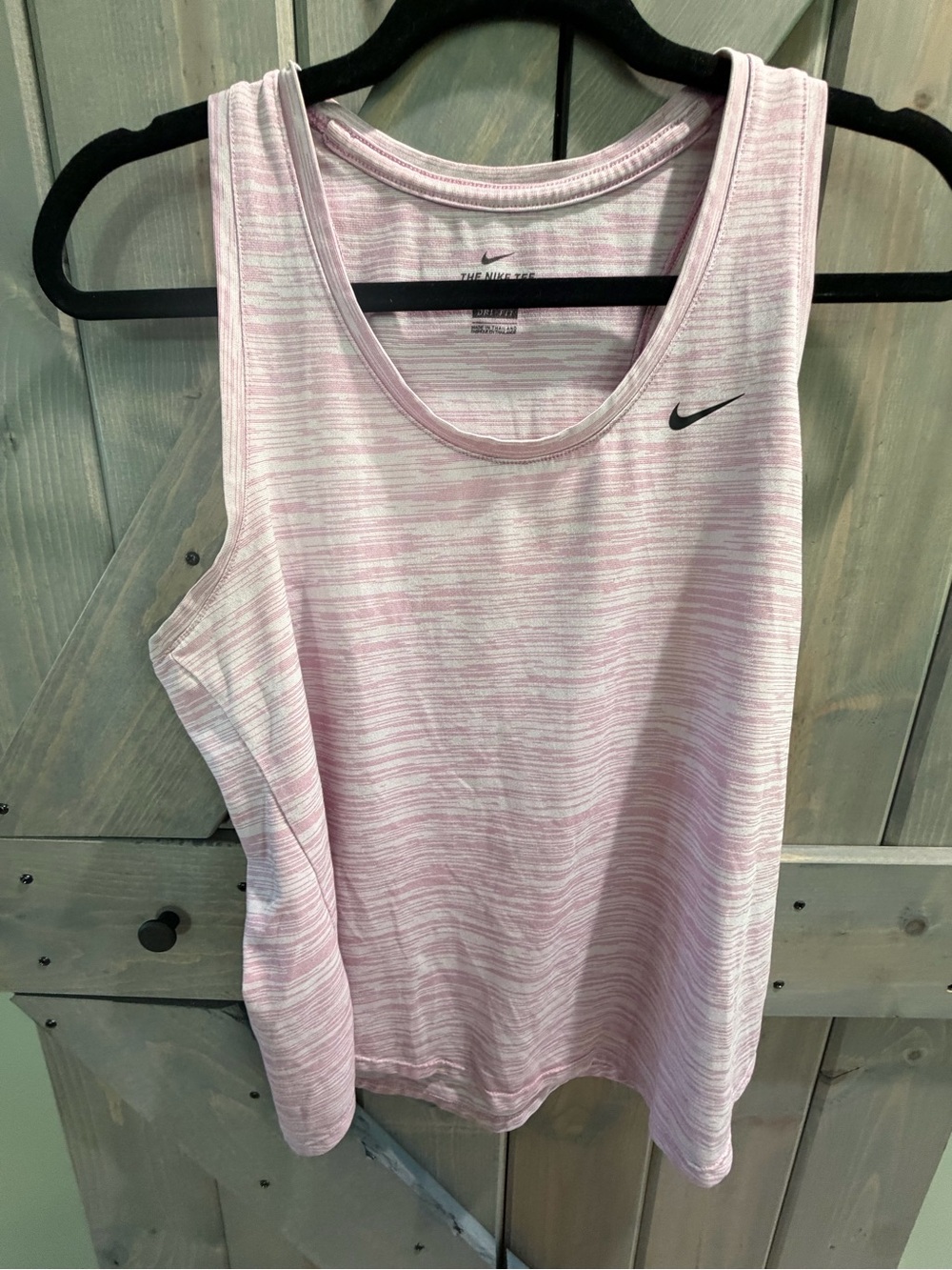 Nike Women’s Light Pink Heather Performance Tank Top